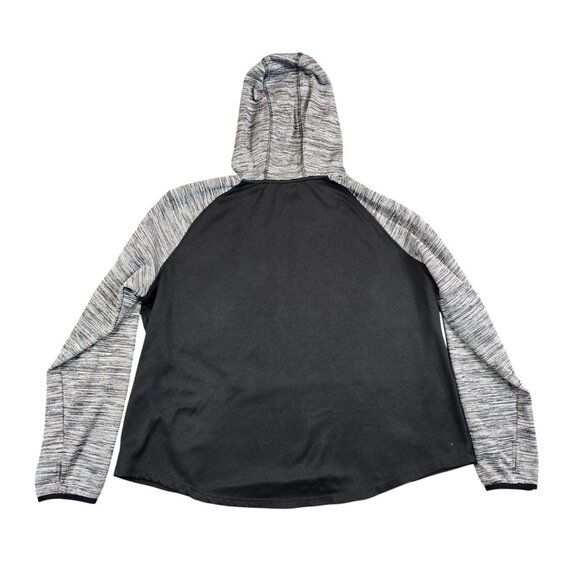 Athletic Works Hoodie Womens XL Black Gray Thumbhole Loungewear Cozy Fit - Picture 3 of 8